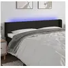 Image de Hoofdbord LED 163x16x78/88 cm stof zwart3122964