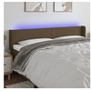 Image de Hoofdbord LED 163x16x78/88 cm stof donkerbruin3122965