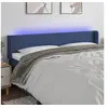 Image de Hoofdbord LED 163x16x78/88 cm stof blauw3122968