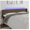 Image de Hoofdbord LED 183x16x78/88 cm stof donkerbruin3122973