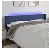 Image de Hoofdbord LED 203x16x78/88 cm stof blauw3122984