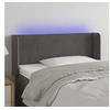 Image de Hoofdbord LED 83x16x78/88 cm fluweel donkergrijs3122987