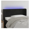 Image de Hoofdbord LED 83x16x78/88 cm fluweel zwart3122988