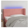 Image de Hoofdbord LED 83x16x78/88 cm fluweel roze3122991