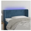 Image de Hoofdbord LED 103x16x78/88 cm fluweel donkerblauw3123002