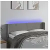 Image de Hoofdbord LED 147x16x78/88 cm fluweel lichtgrijs3123004