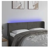 Image de Hoofdbord LED 147x16x78/88 cm fluweel donkergrijs3123005