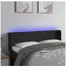 Image de Hoofdbord LED 147x16x78/88 cm fluweel zwart3123006