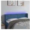 Image de Hoofdbord LED 147x16x78/88 cm fluweel donkerblauw3123008