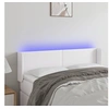 Image de Hoofdbord LED 147x16x78/88 cm kunstleer wit3123047