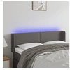 Image de Hoofdbord LED 147x16x78/88 cm kunstleer grijs3123050