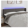 Image de Hoofdbord LED 183x16x78/88 cm kunstleer grijs3123062