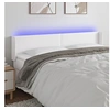 Image de Hoofdbord LED 203x16x78/88 cm kunstleer wit3123065