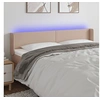 Image de Hoofdbord LED 203x16x78/88 cm kunstleer cappuccinokleurig 3123069