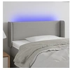 Image de Hoofdbord LED 83x16x78/88 cm stof lichtgrijs3123070