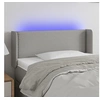 Image de Hoofdbord LED 93x16x78/88 cm stof lichtgrijs3123078