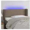 Image de Hoofdbord LED 93x16x78/88 cm stof taupe3123082