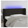 Image de Hoofdbord LED 103x16x78/88 cm stof zwart3123088