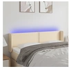 Image de Hoofdbord LED 147x16x78/88 cm stof cràmekleurig3123099
