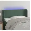 Image de Hoofdbord LED 83x16x78/88 cm fluweel donkergroen3123129