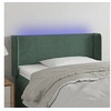 Image de Hoofdbord LED 103x16x78/88 cm fluweel donkergroen3123141