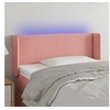 Image de Hoofdbord LED 103x16x78/88 cm fluweel roze3123143