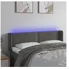 Image de Hoofdbord LED 147x16x78/88 cm fluweel donkergrijs3123145