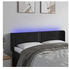 Image de Hoofdbord LED 147x16x78/88 cm fluweel zwart3123146