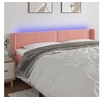 Image de Hoofdbord LED 163x16x78/88 cm fluweel roze3123155