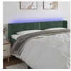 Image de Hoofdbord LED 183x16x78/88 cm fluweel donkergroen3123159