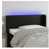 Image de Hoofdbord LED 103x16x78/88 cm kunstleer zwart3123180