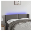 Image de Hoofdbord LED 147x16x78/88 cm kunstleer grijs3123190
