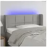 Image de Hoofdbord LED 93x16x78/88 cm stof lichtgrijs3123218