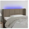 Image de Hoofdbord LED 93x16x78/88 cm stof taupe3123222