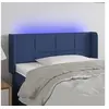 Image de Hoofdbord LED 93x16x78/88 cm stof blauw3123224