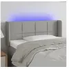 Image de Hoofdbord LED 103x16x78/88 cm stof lichtgrijs3123226