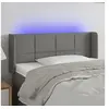 Image de Hoofdbord LED 103x16x78/88 cm stof donkergrijs3123227