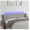 Image de Hoofdbord LED 147x16x78/88 cm stof lichtgrijs3123234