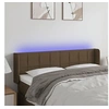 Image de Hoofdbord LED 147x16x78/88 cm stof donkerbruin3123237
