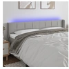 Image de Hoofdbord LED 163x16x78/88 cm stof lichtgrijs3123242