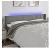 Image de Hoofdbord LED 163x16x78/88 cm stof donkergrijs3123243