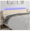 Image de Hoofdbord LED 163x16x78/88 cm stof cràmekleurig3123247