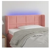 Image de Hoofdbord LED 83x16x78/88 cm fluweel roze3123271