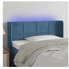 Image de Hoofdbord LED 93x16x78/88 cm fluweel blauw3123276