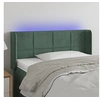 Image de Hoofdbord LED 103x16x78/88 cm fluweel donkergroen3123281