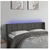 Image de Hoofdbord LED 147x16x78/88 cm fluweel donkergrijs3123285