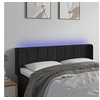Image de Hoofdbord LED 147x16x78/88 cm fluweel zwart3123286