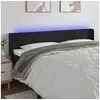 Image de Hoofdbord LED 183x16x78/88 cm fluweel zwart3123298