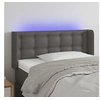 Image de Hoofdbord LED 83x16x78/88 cm kunstleer grijs3123312
