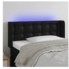 Image de Hoofdbord LED 103x16x78/88 cm kunstleer zwart3123320